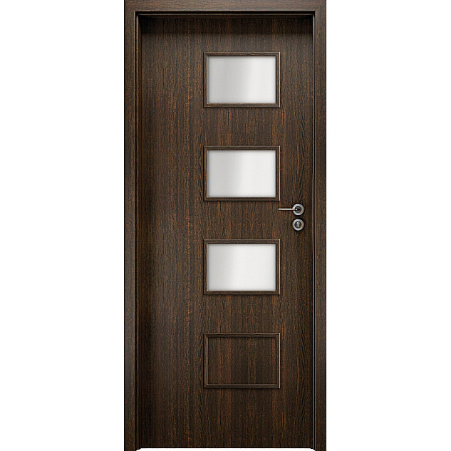 Deskové interiérové dveře Orso 2 - ENDURO 3D fólie - Dub ušlechtilý (B541)
