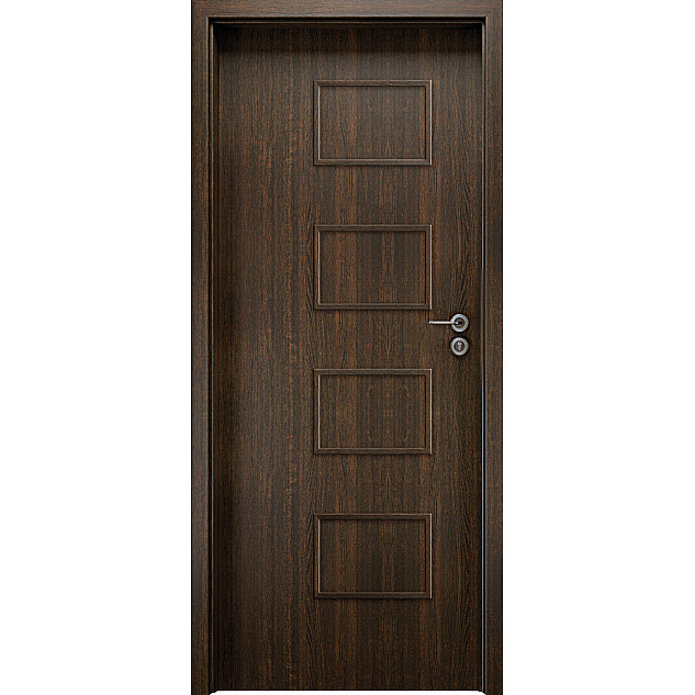 Deskové interiérové dveře Orso 5 - ENDURO 3D fólie  - Dub ušlechtilý (B541)