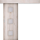 Posuvné interiérové Deskové dveře na stěnu model Salerno